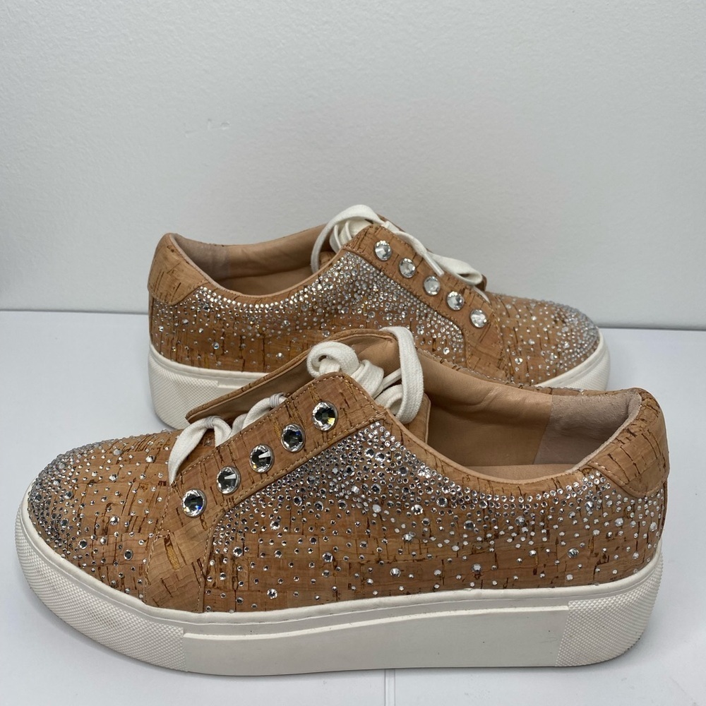 ALEX MARIE 4 Feature Technology Cork Sneaker Bling Embellished Sparkle